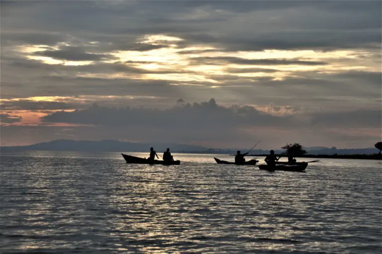 Fishermen On The Shores Of Lake Victoria