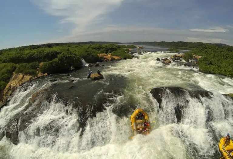 Rafting near the Nile River Camp with Naluble Rafting in Uganda