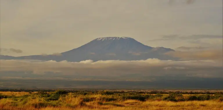 Self Drive Safari Kenya Car Rental Early Morning View Of Mount Kilimanjaro